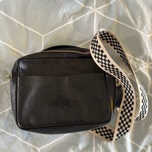 Clare v Mirabel bag with crossbody straps.